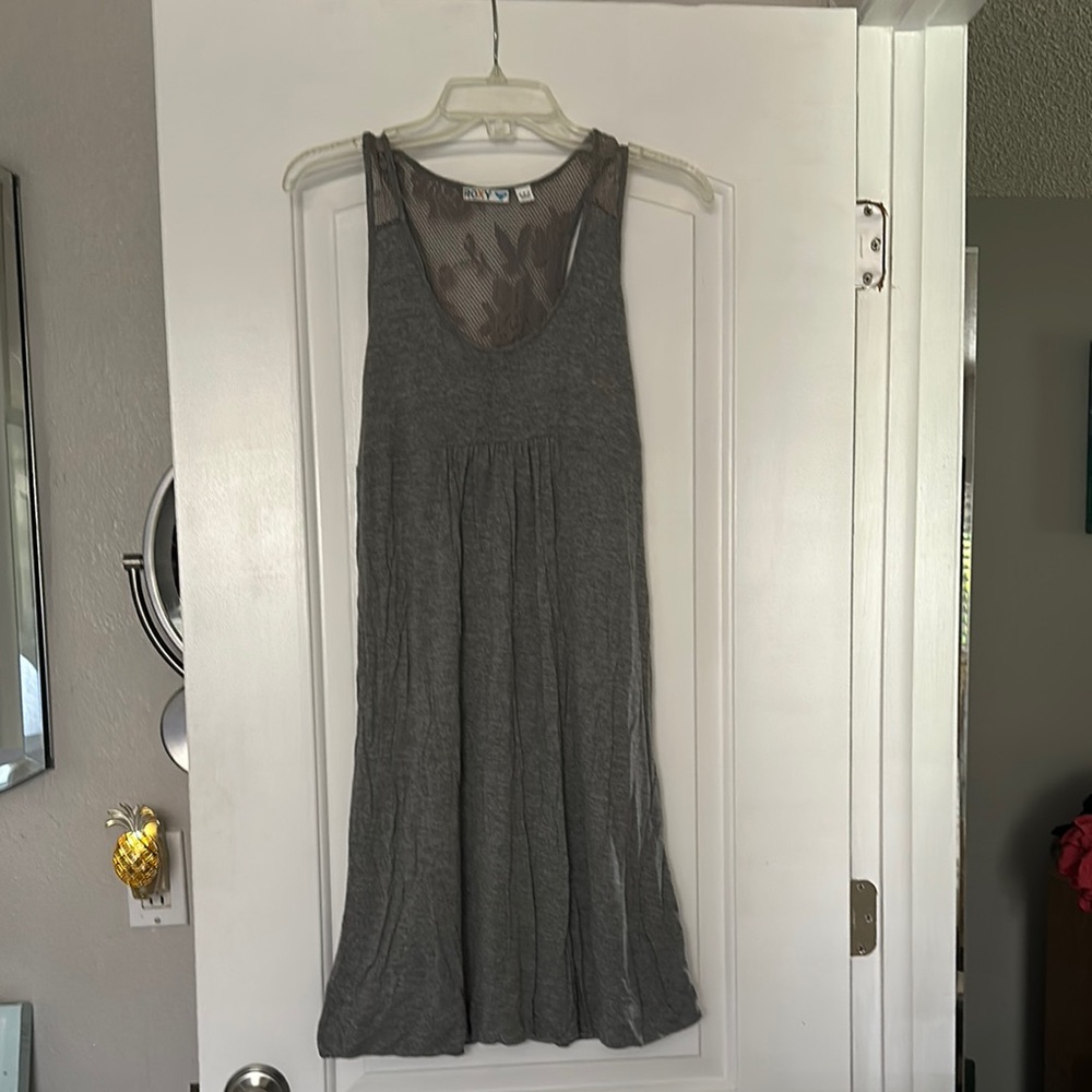 Roxy Gray Midi Dress